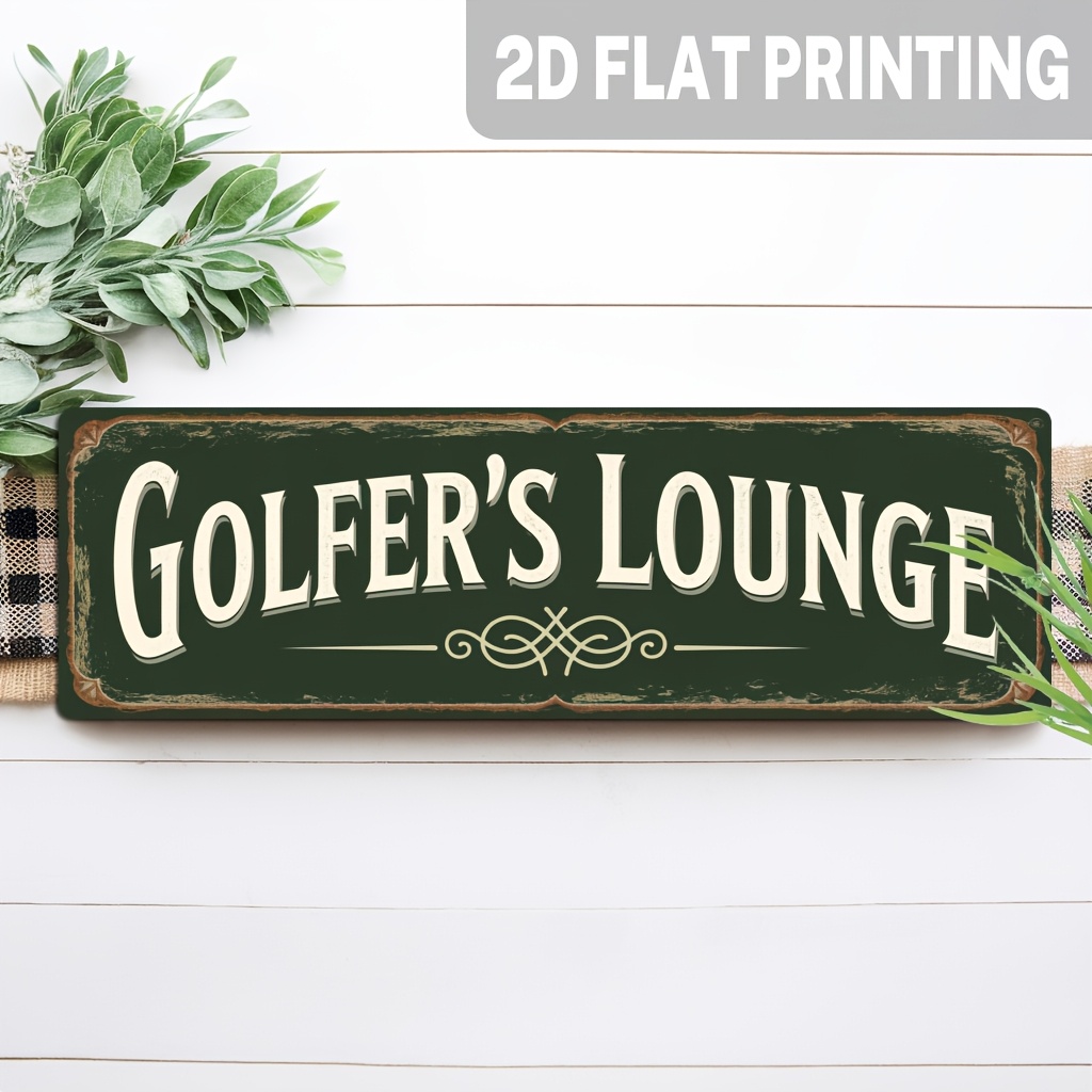 Home Bar Lounge - 2D Flat, 1pc, Vintage Golfer'S Lounge