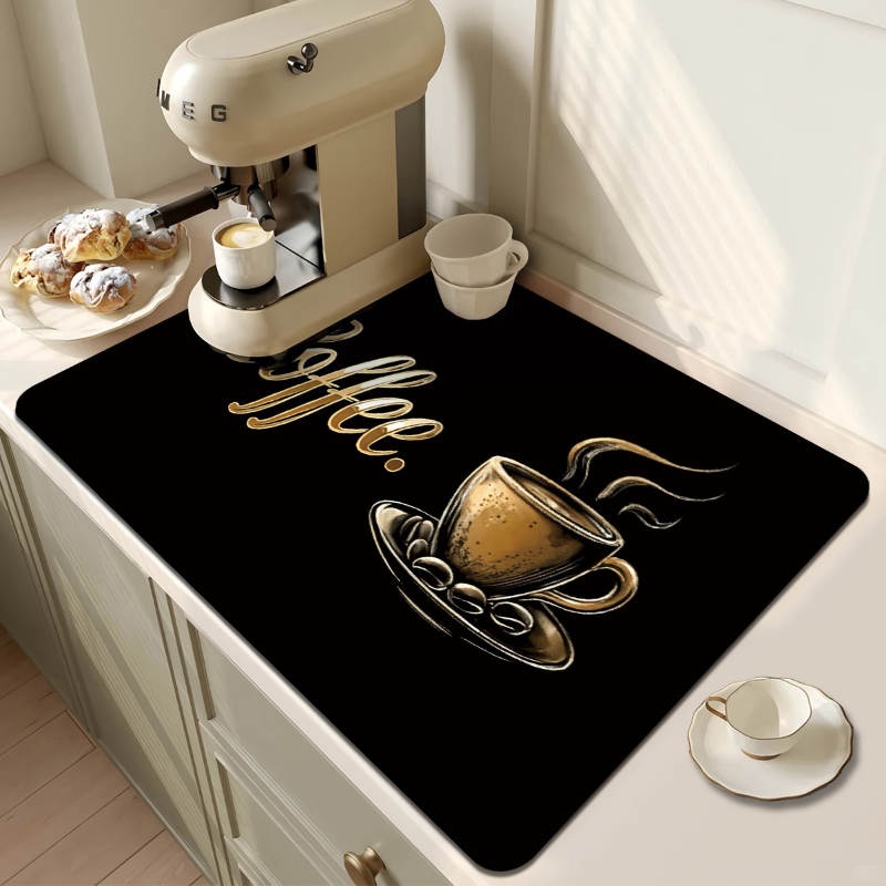 Ok But First Coffee Text Kitch - Bar Mat Rubber recension och pris