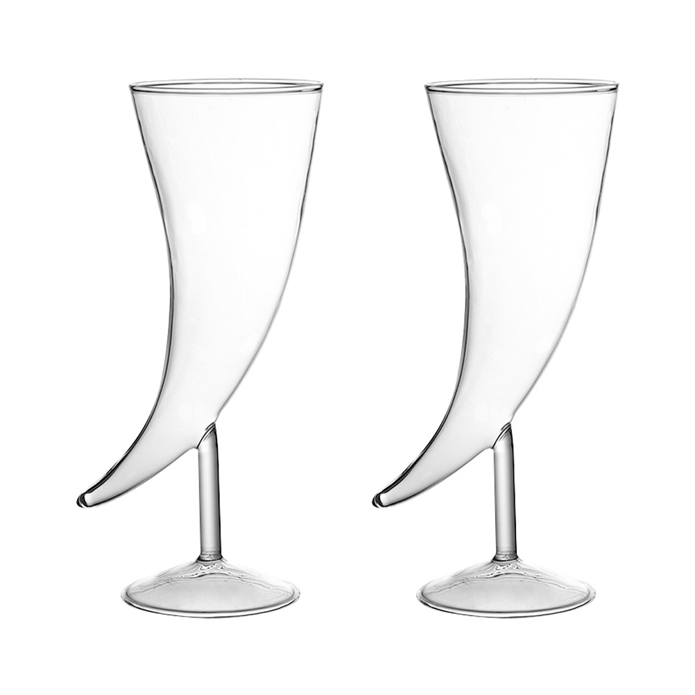 2Pcs Ox Horn Cocktail Glass Se - Home Bar Set recension och pris