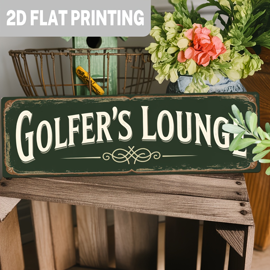 2D Flat, 1pc, Vintage Golfer'S - Home Bar Lounge recension och pris